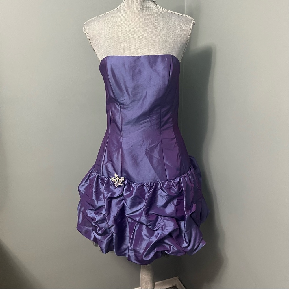 Jessica McClintock for Gunne Sax vintage cocktail dress size 9 sweetheart neck
